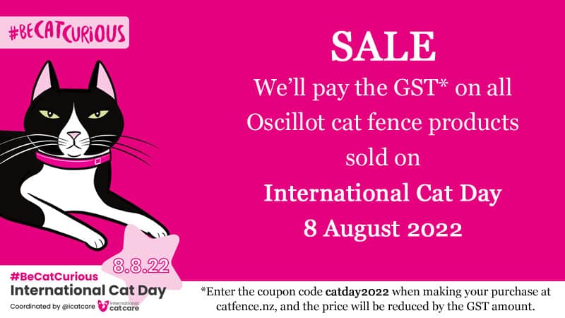 One-day sale to mark International Cat Day, 8 August