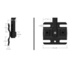 Purrfect Fence mounting plate for pivoting arm