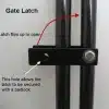 Purrfect Fence Light Duty Gate includes a lockable latch