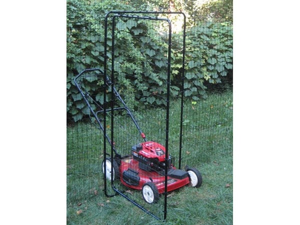 Purrfect Fence Light Duty Gate allows occasional access for lawn mowing, etc.